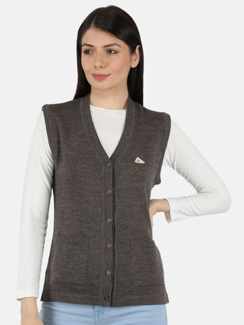 

Monte Carlo Women Grey Melange Sweater Vest