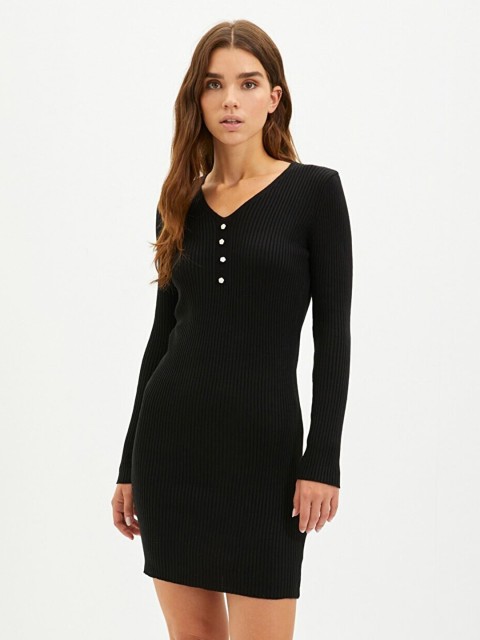 

Trendyol Women Black Sweater Dress