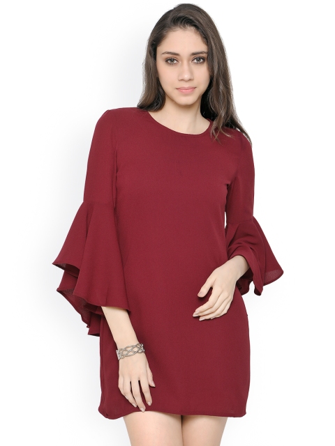 

20Dresses Women Maroon Sheath Dress