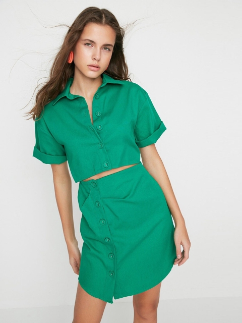 

Trendyol Green Shirt Dress