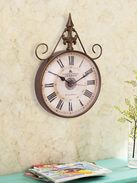 

Home Sparkle Gold-Toned Analogue Wall Clock