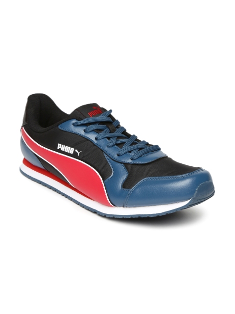 

Puma Men Black & Blue Cabana IDP Sneakers
