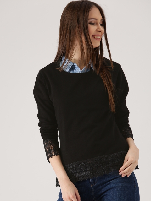 

DressBerry Women Black Solid Sweater