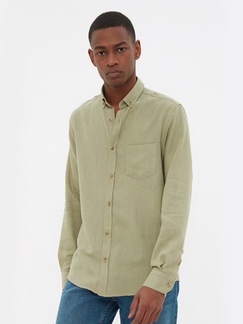

Trendyol Men Khaki Contemporary Casual Shirt