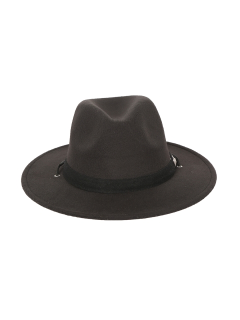 

FabSeasons Black Solid Trilby Top Hat
