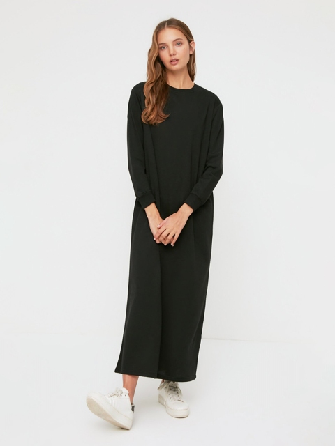 

Trendyol Women Black Maxi Midi Dress