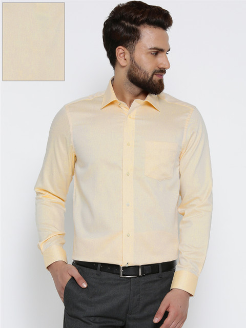 

Blackberrys Men Yellow Smart Fit Solid Formal Shirt