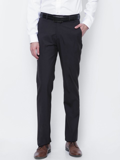 

Blackberrys Men Coffee Brown Solid Formal Trousers