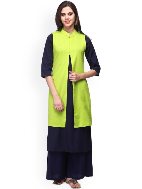 

Abhishti Women Green Tailored Jacket