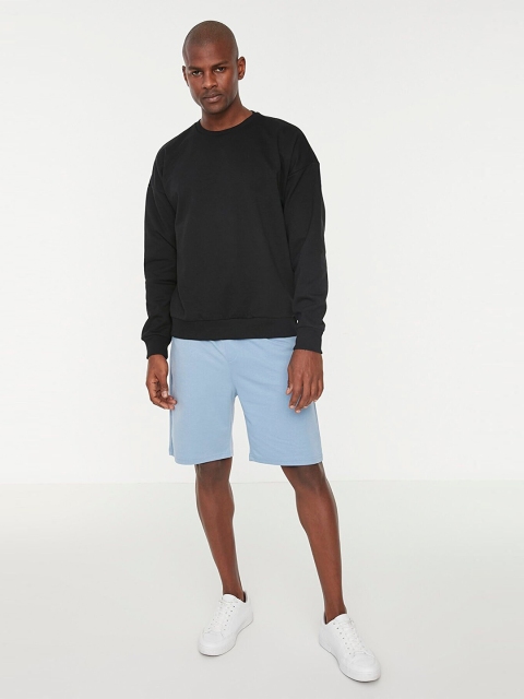 

Trendyol Men Black Printed Pull Over Sweatshirt