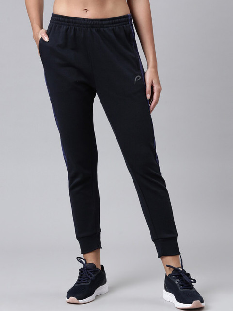 

Proline Active Women Navy Blue Solid Cotton Joggers