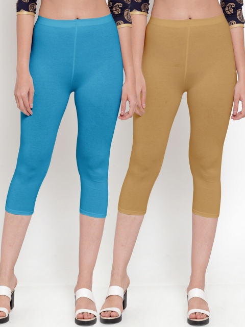 

Jinfo Women Blue Capris
