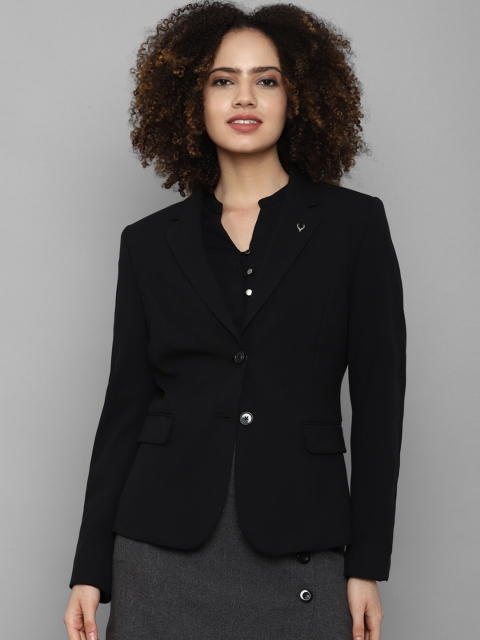 

Allen Solly Woman Black Self Design Single Breasted Casual Blazer