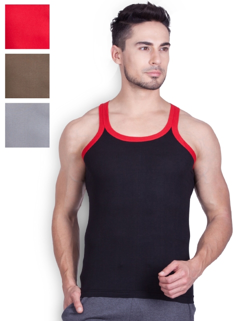 

Lux Cozi Pack of 4 Innerwear Vests COZI_XYLO_333_COL_100, Multi
