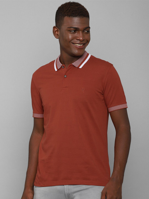 

Allen Solly Men Red Polo Collar T-shirt