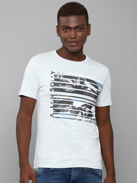 

Allen Solly Men White Printed Slim Fit T-shirt