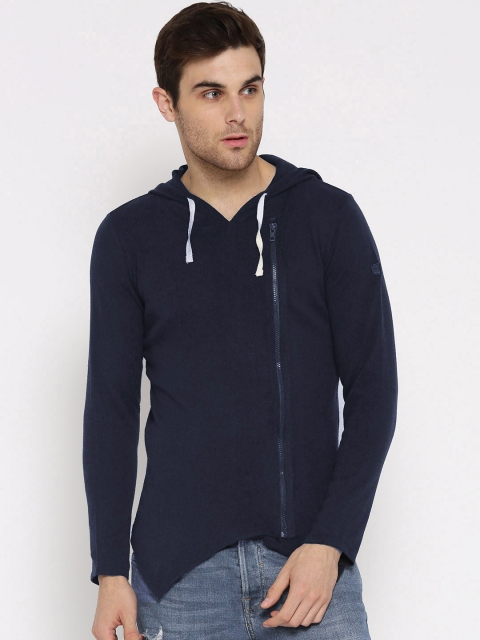 

Roadster Men Navy Blue Solid Pullover