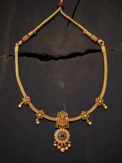 

Kushal's Fashion Jewellery Gold-Toned Silver Necklace