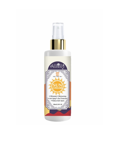 

ALLBELLY Safe Sun Invisible Matte Gel Sunscreen SPF 30 PA++ -100ml, White