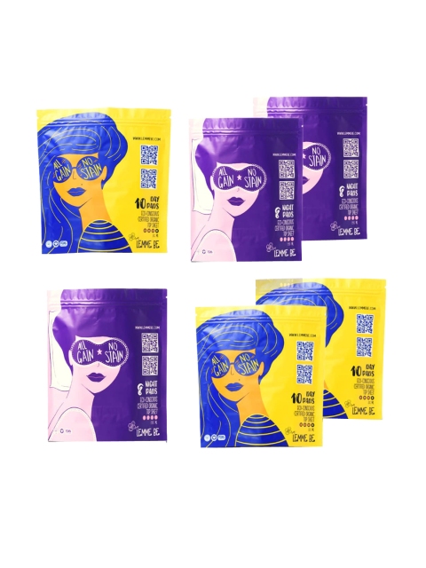 

LEMME BE Women Set Of 6 White Sanitary Napkins