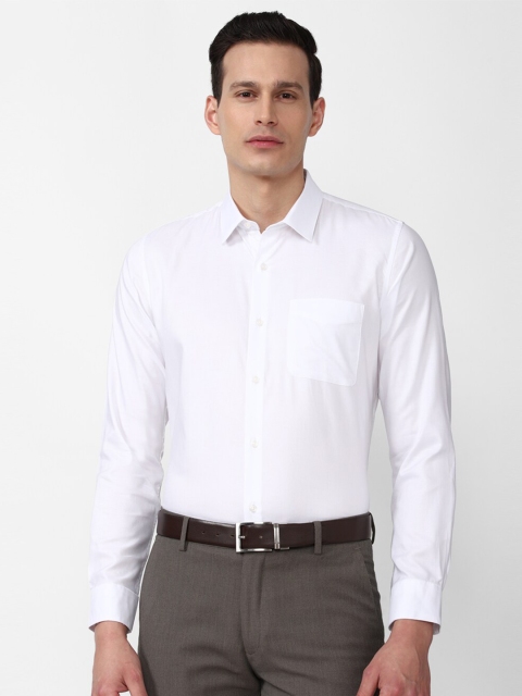 

Peter England Men White Solid Slim Fit Formal Shirt