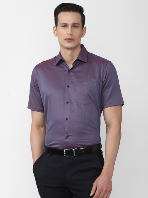 

Van Heusen Men Purple Cotton Formal Shirt