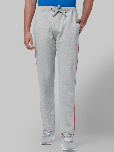 

Park Avenue Men Grey Solid Cotton Track Pants