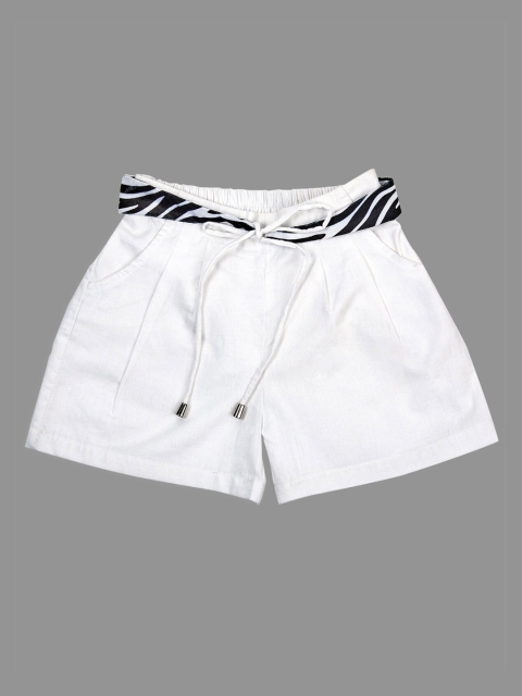 

Beyabella Girls White Outdoor Shorts