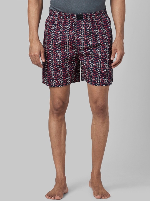 

Park Avenue Men Blue & White Printed Pure Cotton Boxers PZUA00494-B587F110