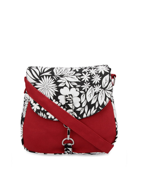 

Vivinkaa Red & White Printed Sling Bag