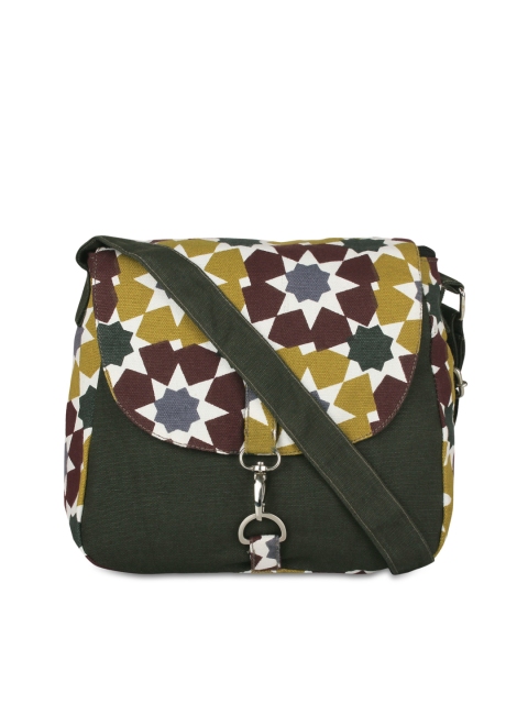 

Vivinkaa Green Printed Sling Bag