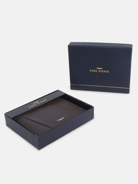 

Park Avenue Men Brown Leather Two Fold Wallet