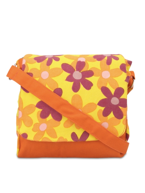

Vivinkaa Orange Printed Sling Bag