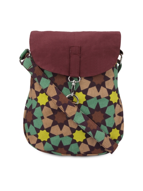 

Vivinkaa Multicoloured Printed Sling Bag, Multi