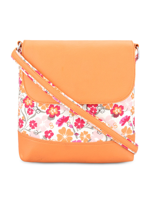 

Vivinkaa Orange Printed Sling Bag