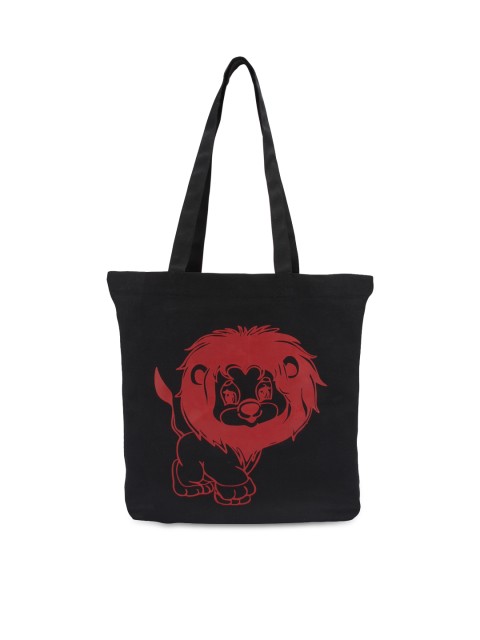 

Vivinkaa Black Printed Tote Bag