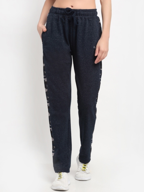 

Club York Women Navy Blue Solid Straight-Fit Track Pants