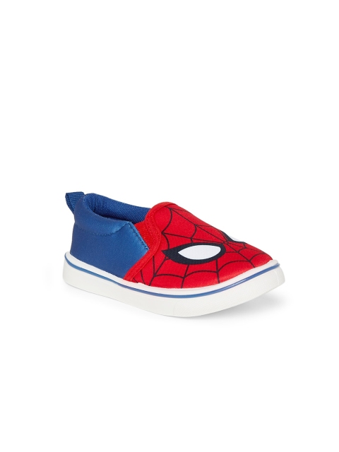 

Pantaloons Junior Boys Red Printed Slip-On Sneakers