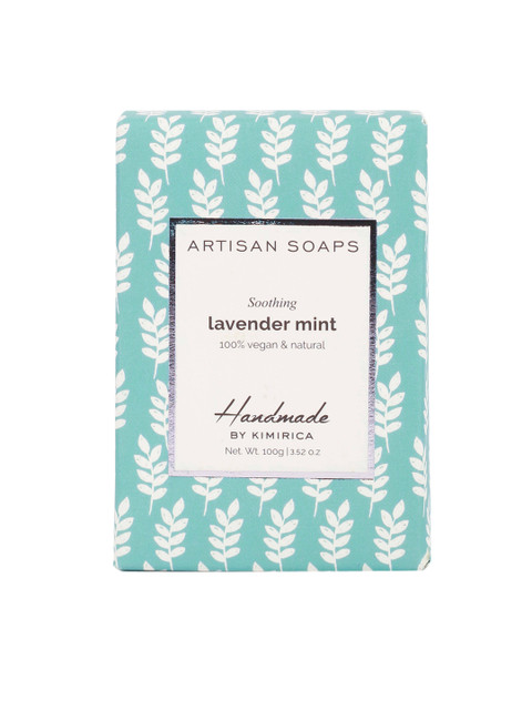 

Kimirica White Handmade Lavender Mint Artisan Soap 100g