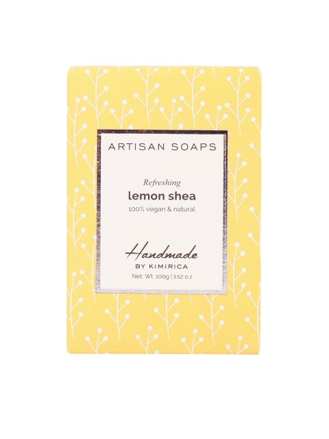 

Kimirica White Solid Handmade Lemon Shea Artisan Soap 100 gm