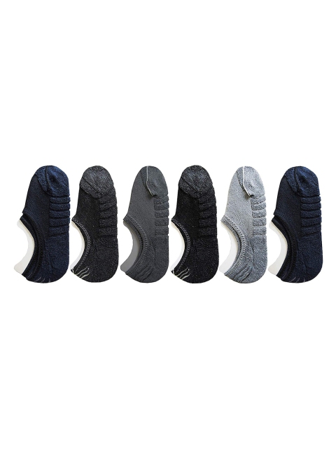 

RC. ROYAL CLASS Men Pack Of 6 Patterned Shoe Liner Cotton Socks, Multi