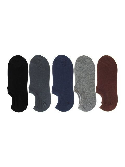 

RC. ROYAL CLASS Men Pack Of 5 Solid Shoe Liner Socks, Navy blue