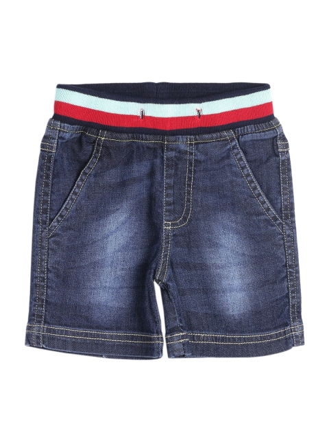

612League Boys Blue Washed Running Denim Shorts