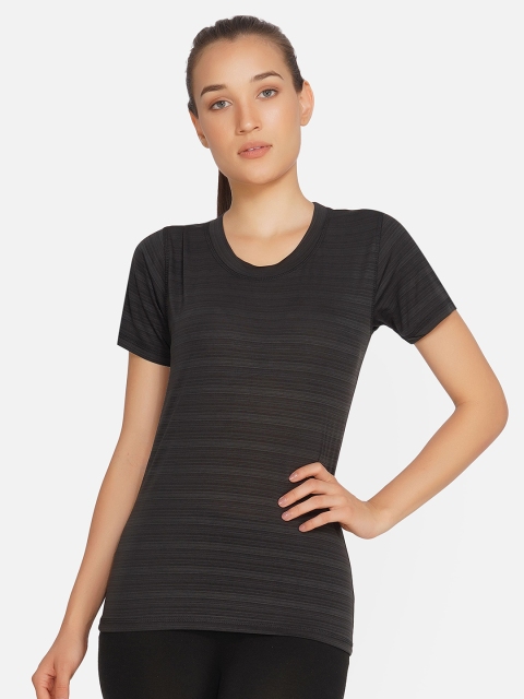 

NEU LOOK FASHION Women Black V-Neck T-shirt