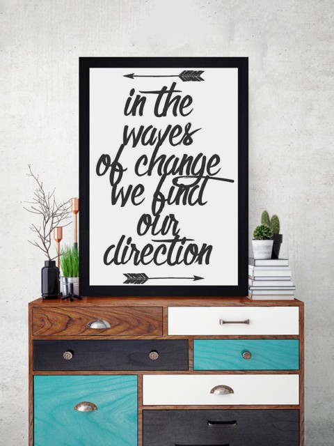 

Gallery99 White Quotes Texture Paper Framed Wall Art