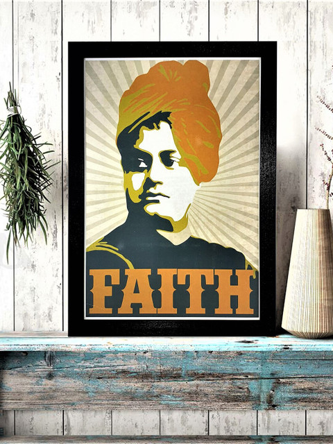 

Gallery99 Faith Art Print Texture Paper Framed Wall Art, Orange