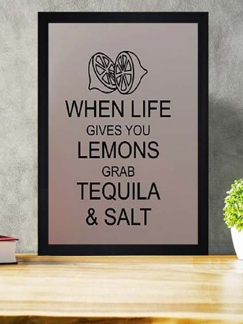 

Gallery99 Lemons & Salt Texture Paper Framed Wall Art, Brown