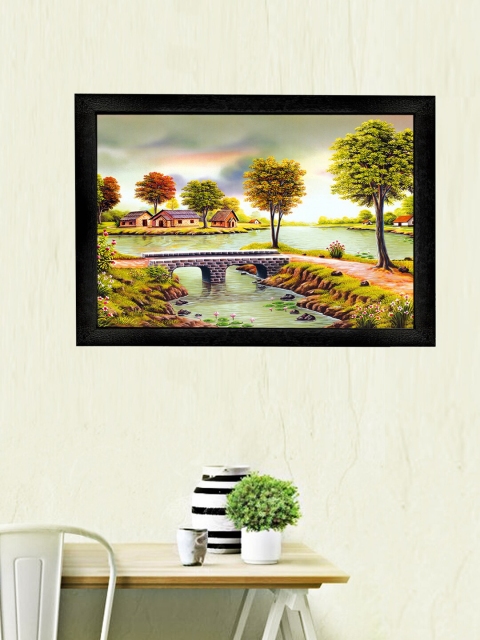 

Gallery99 Black Natural View Texture Paper Framed Wall Art