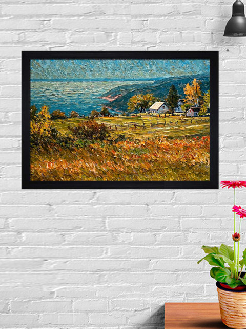

Gallery99 Yellow A Natural Texture Paper Framed Wall Art