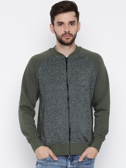 

Roadster Men Navy & Grey Solid Sweatshirt, Navy blue